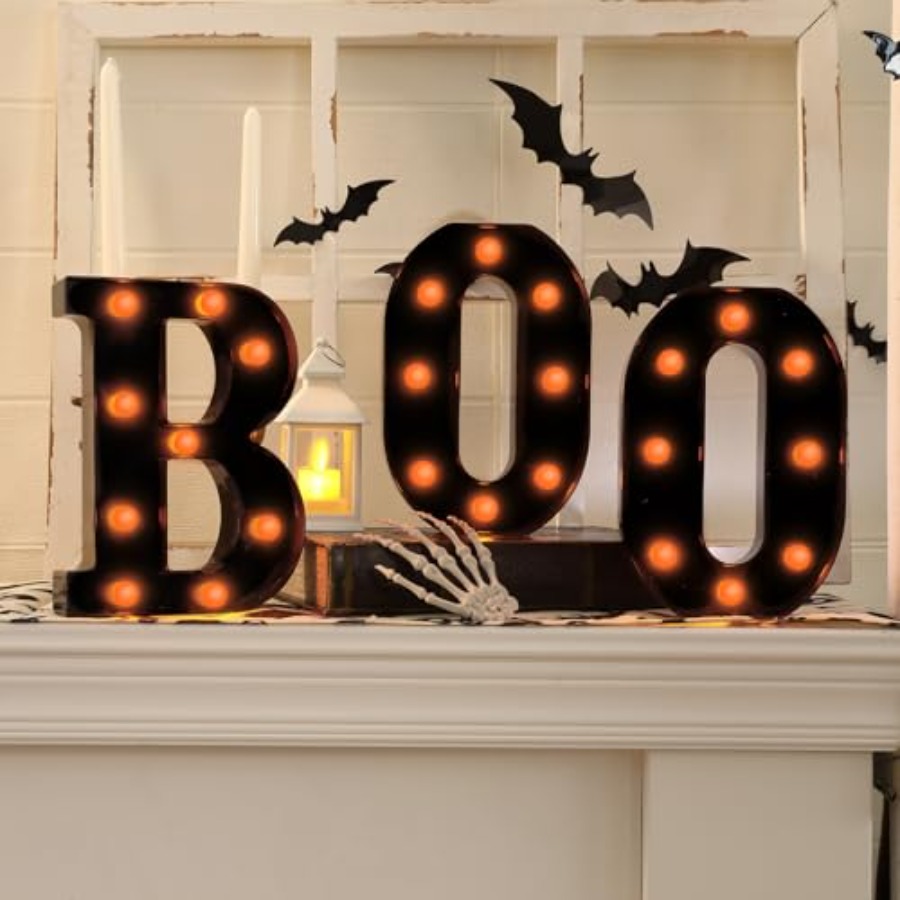 Light Up Letters Marquee - Halloween Decorations-3 Marquee Light up Letters