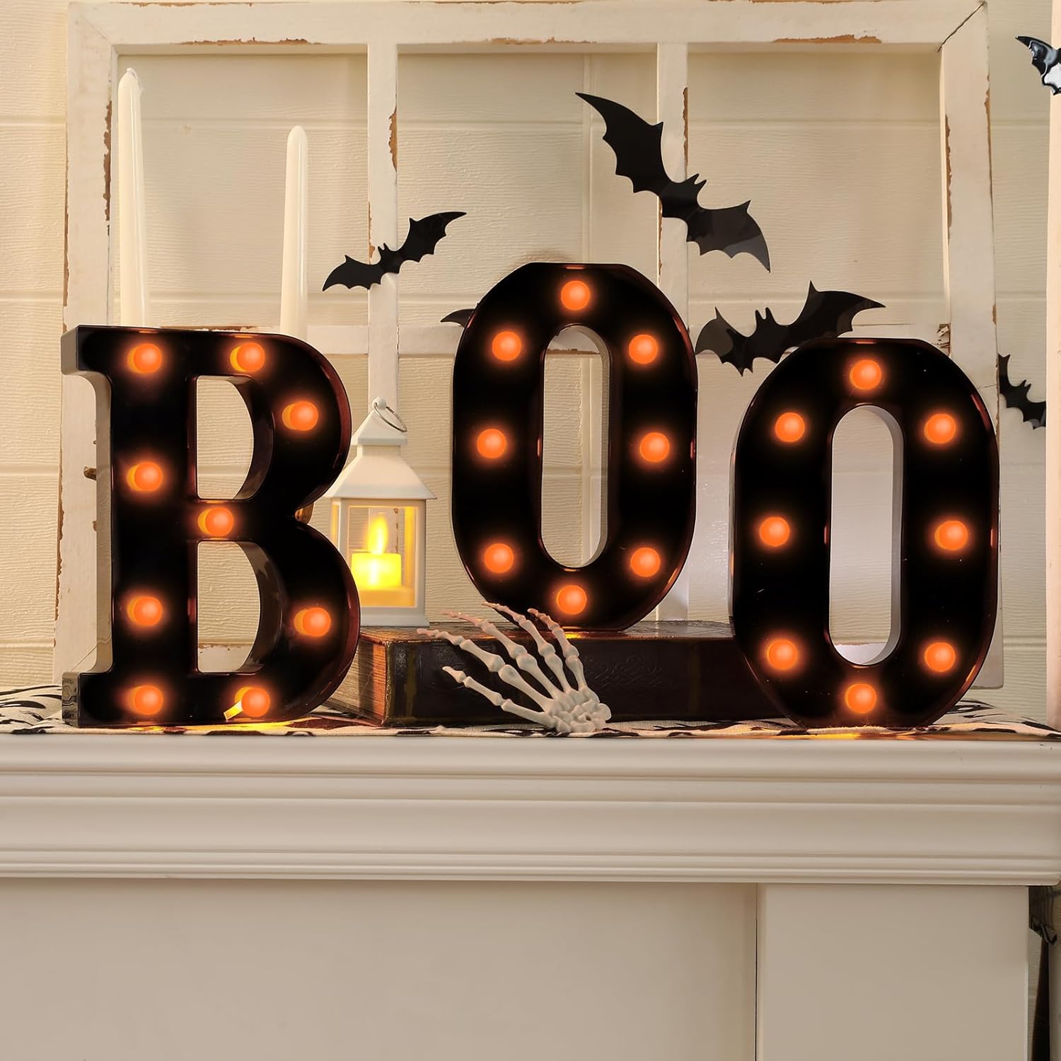 Light Up Letters Marquee - Halloween Decorations-3 LED Marquee Light Up