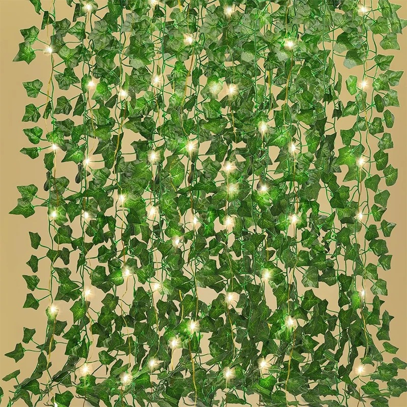 Lighting Decor For Diwali - Green Ivy 210cm LED Light String