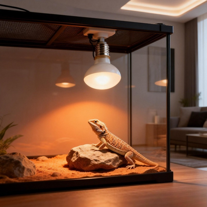Gecko Lighting & Decor - UVA Heat Lamp Reptile Heating Light