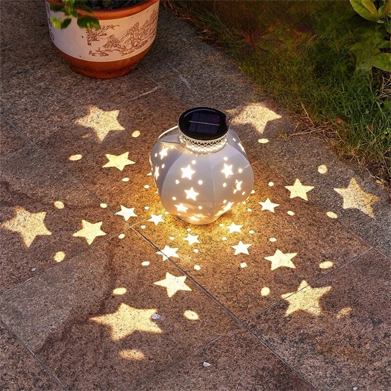String Light Outdoor - Garden Star Projector Lamp Hanging Solar