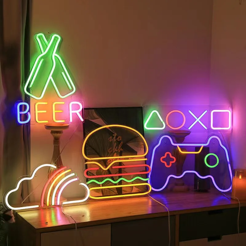 Bedroom Lighting Decor Ideas - Trò Chơi Neon Đèn Ngủ Dấu