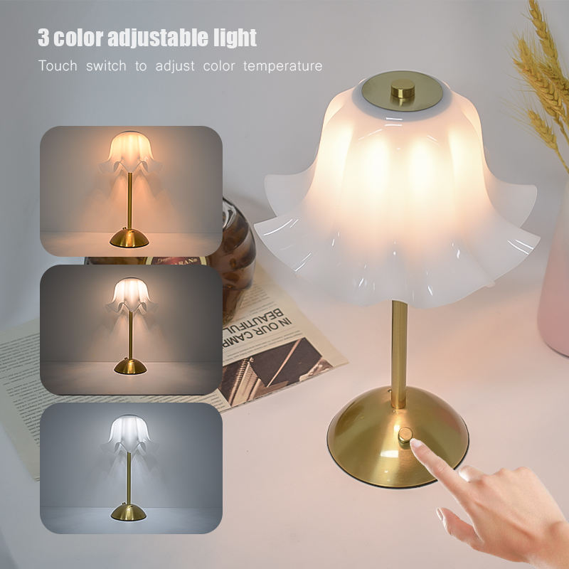 Bedroom Lighting Decor Ideas - Modern LED Table Lamp, Dimmable Bedside