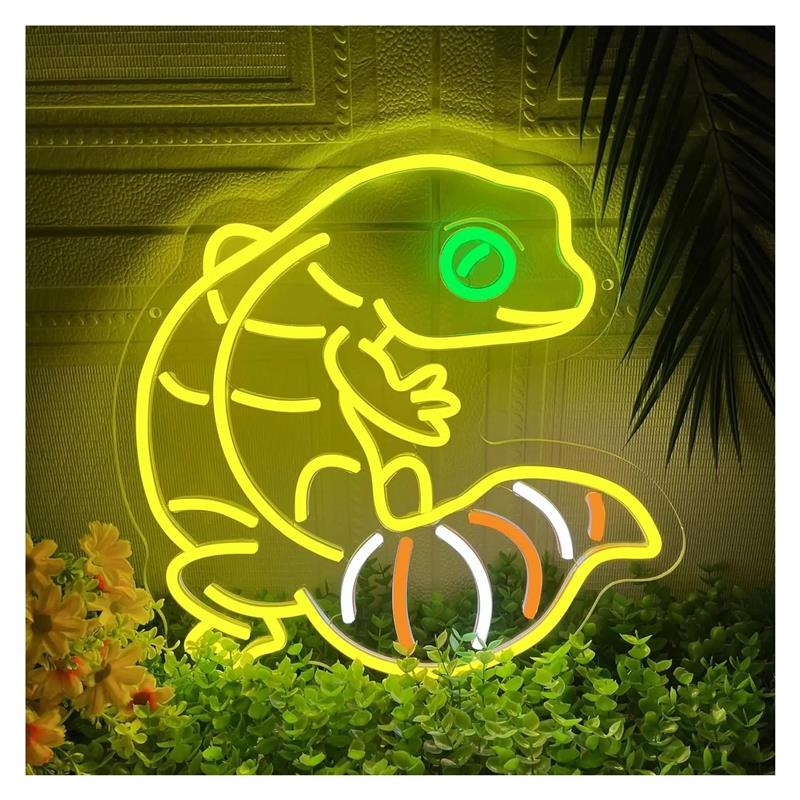 Gecko Lighting & Decor - Gecko Shape Neon Sign Anime Light