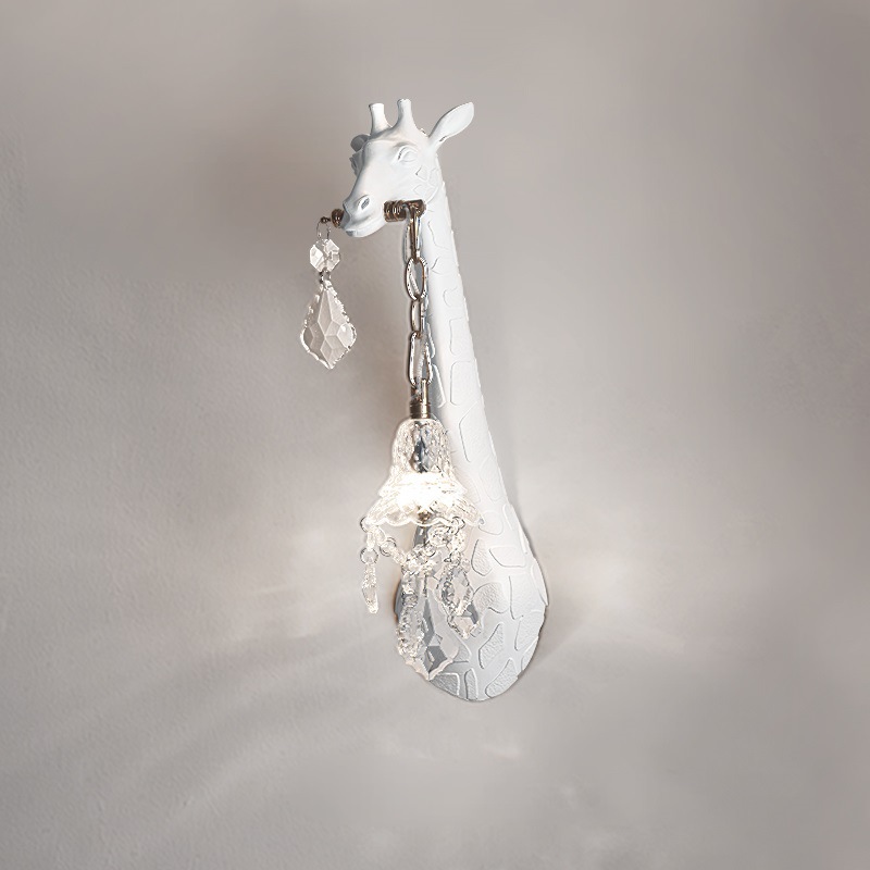Foyer Lighting Wall Decor - Modern Creative Resin Giraffe LED Wall