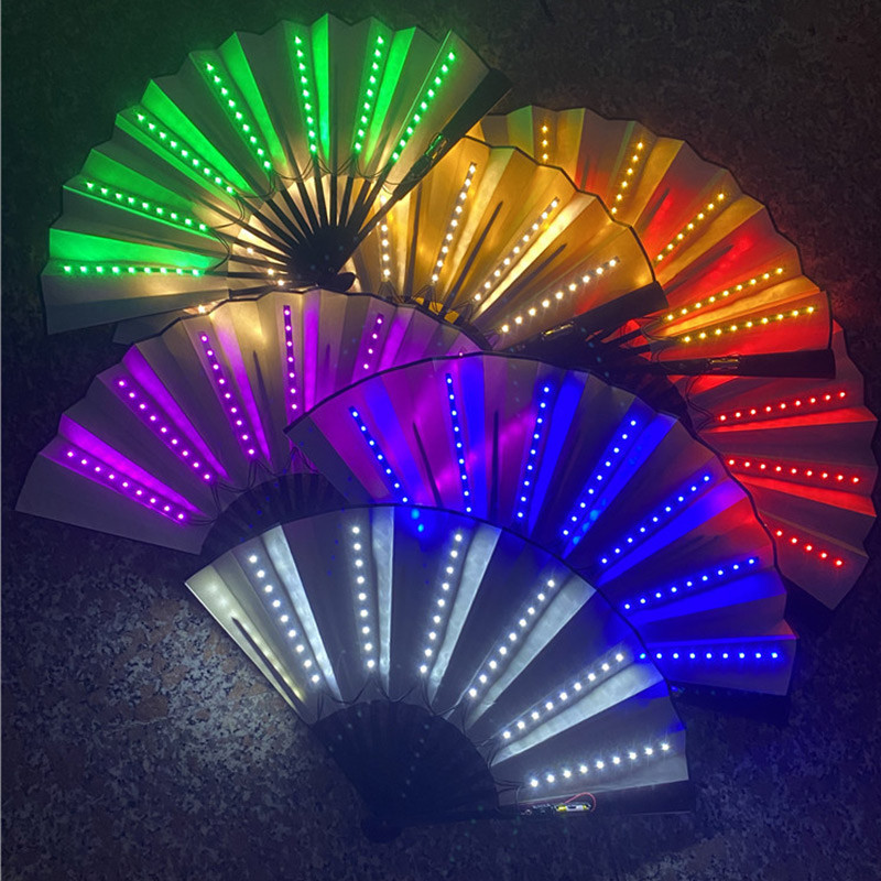 Lighting Decor For Diwali - Gấp Quạt Cầm Tay Có Đèn