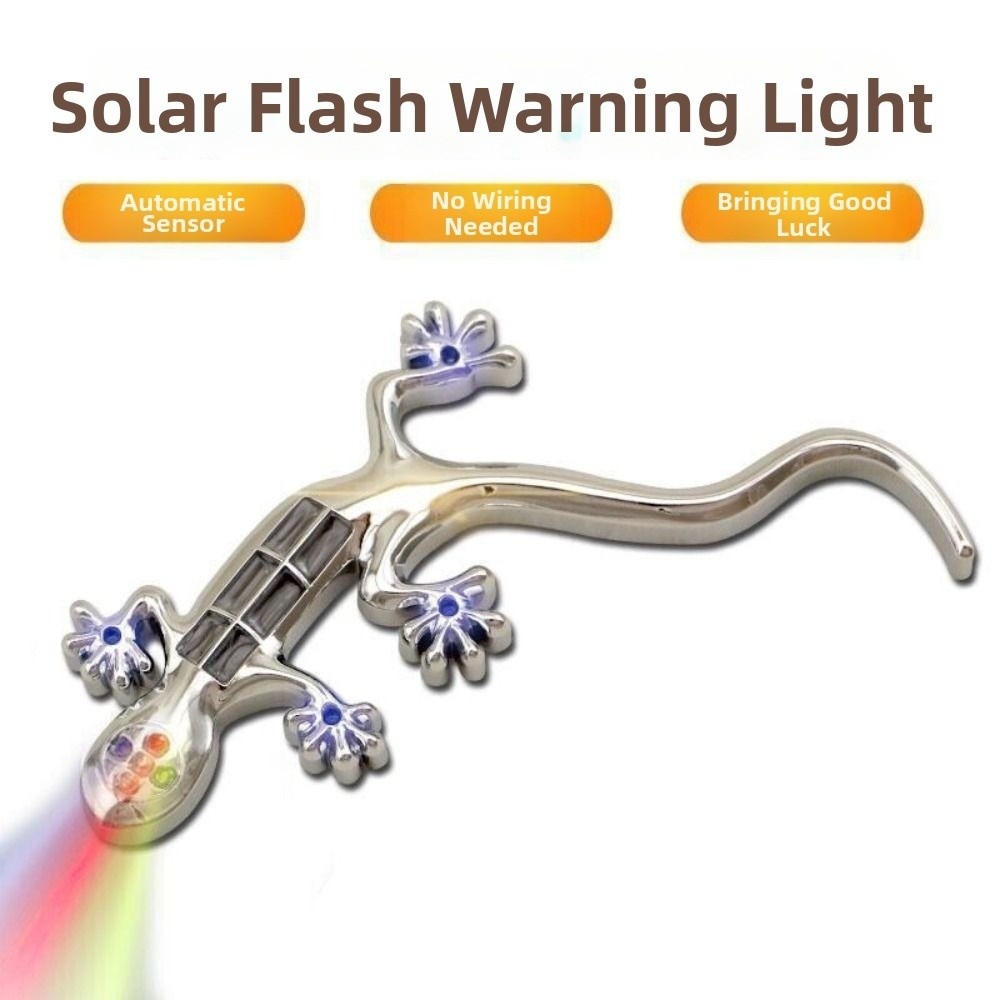 Gecko Lighting & Decor - New Gecko Shape Solar Warning Light
