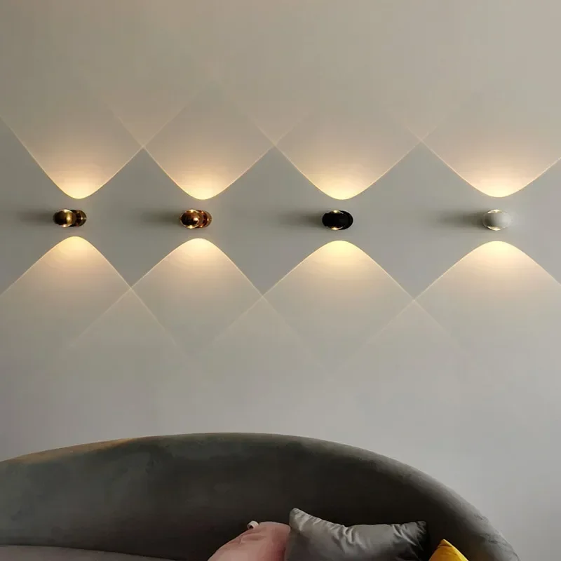 Foyer Lighting Wall Decor - Nordic Designer Modern Art Aluminum Glass