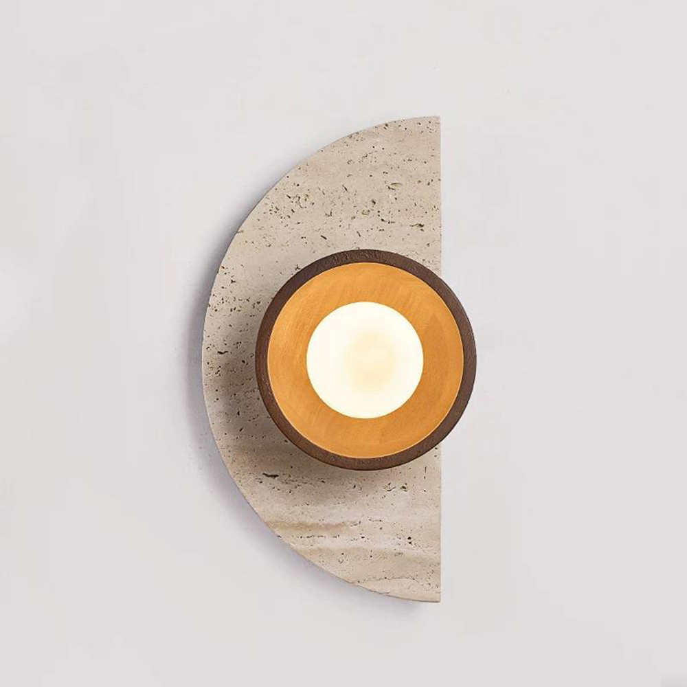 Decor Lighting Cy - Designer's Creative Semi-circular Natural Stone LED