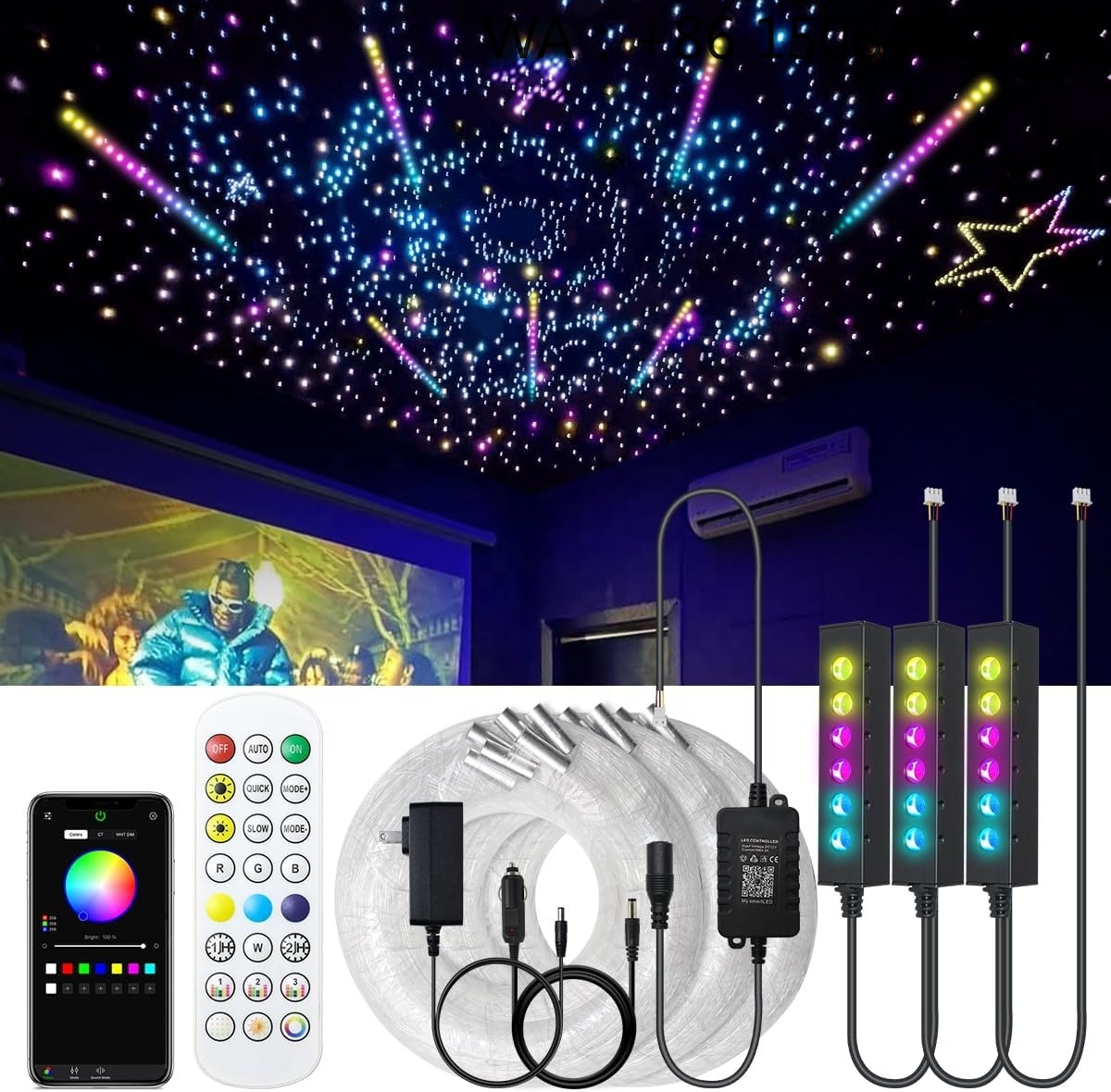 Lighting Interior Decor - RGB Fiber Optic Star Ceiling Light