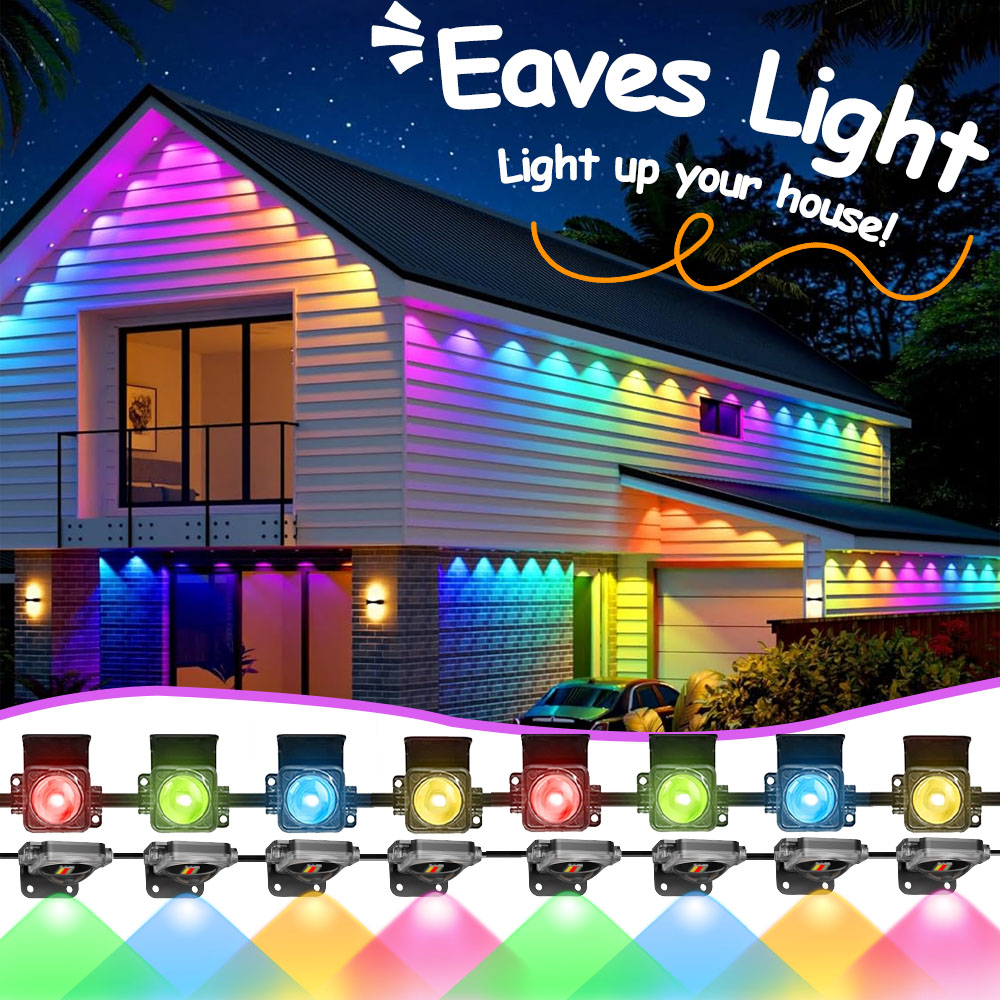 String Light Outdoor - Permanent Outdoor Eaves Lights for Garden