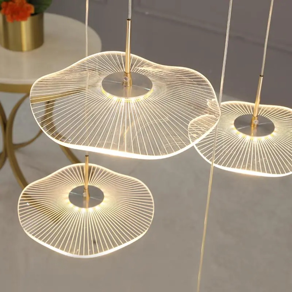 LED Lotus Leaf Pendant Light L - đánh giá và giá Decor Lighting Floor Lamps