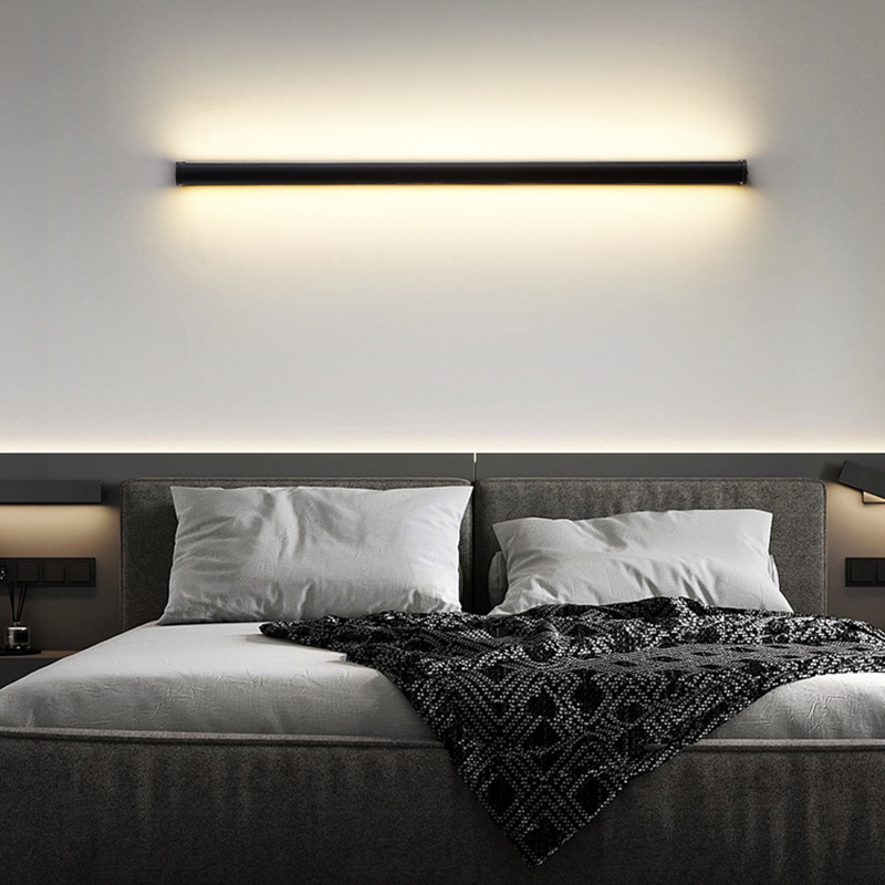 Màu Đen Hiện Đại Đèn LED Dán T - đánh giá và giá Foyer Lighting Wall Decor
