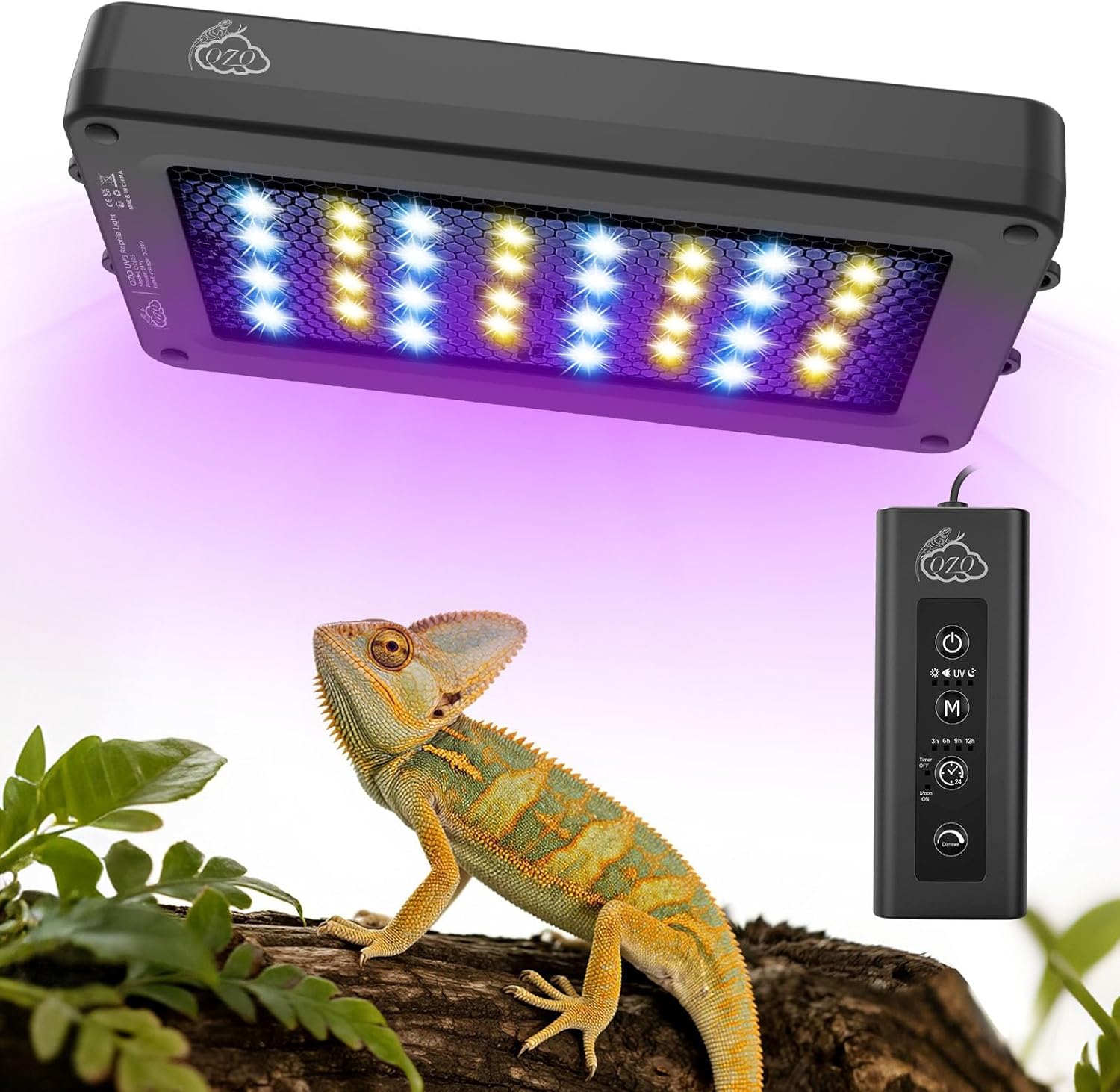 24W LED UVA UVB Reptile Lamp w - đánh giá và giá Gecko Lighting & Decor
