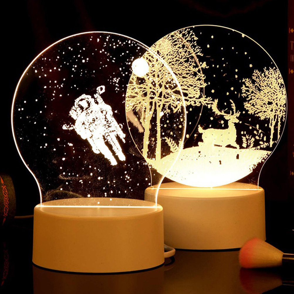 5Pcs Round Acrylic LED Lamp Sh - đánh giá và giá Bedroom Lighting Decor Ideas