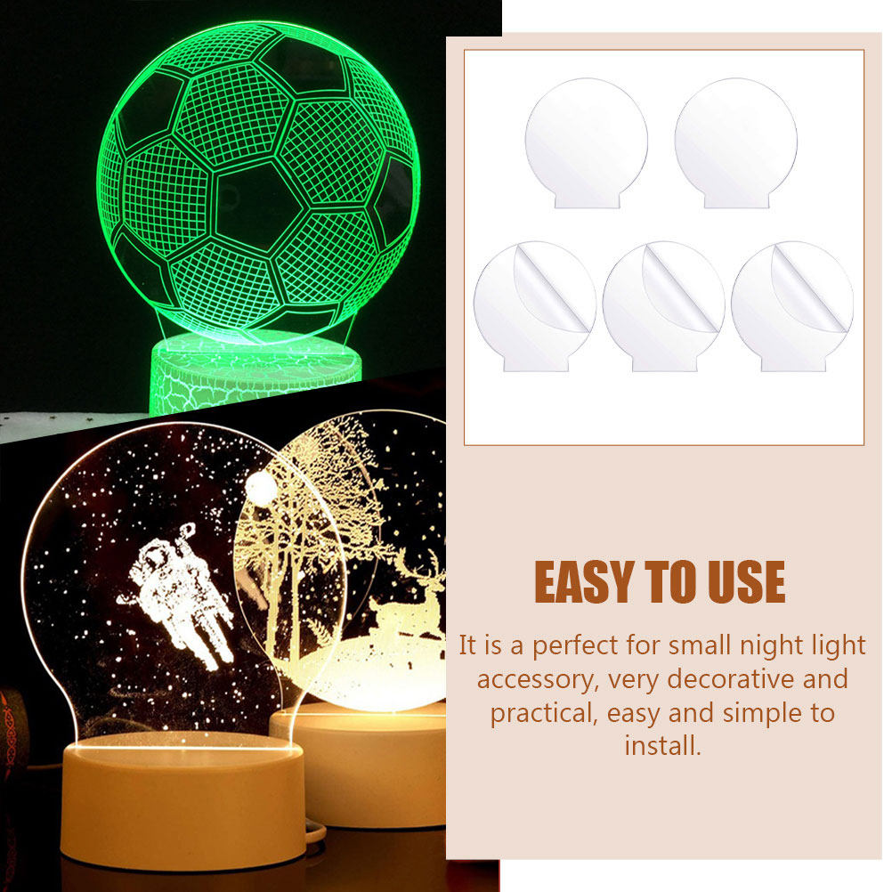 5Pcs Round Acrylic LED Lamp Sh - đánh giá và giá Bedroom Lighting Decor Ideas