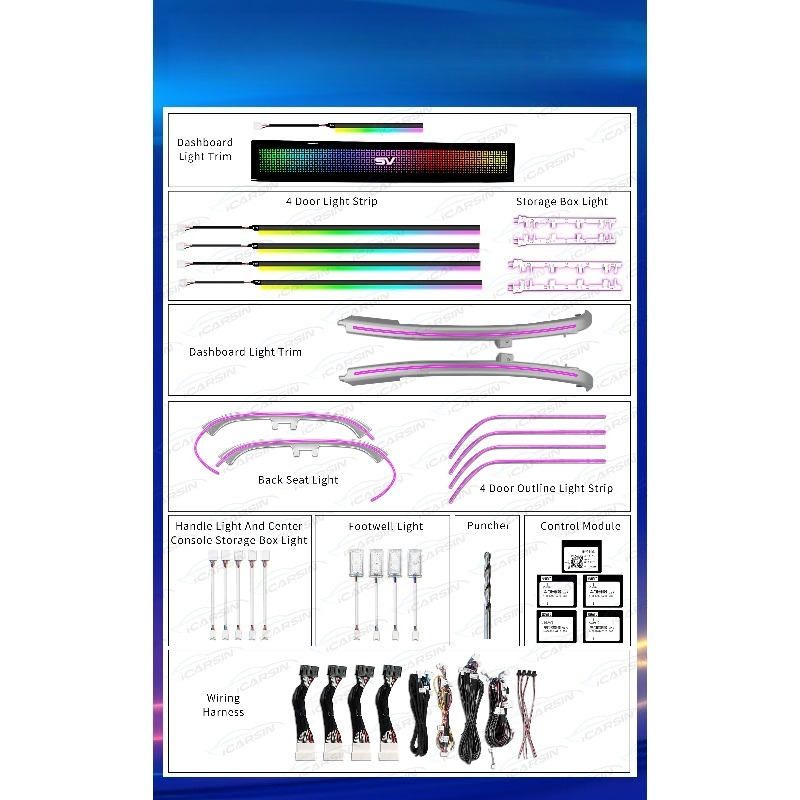 RGB Symphony Atmosphere Light  - đánh giá và giá Lighting Interior Decor