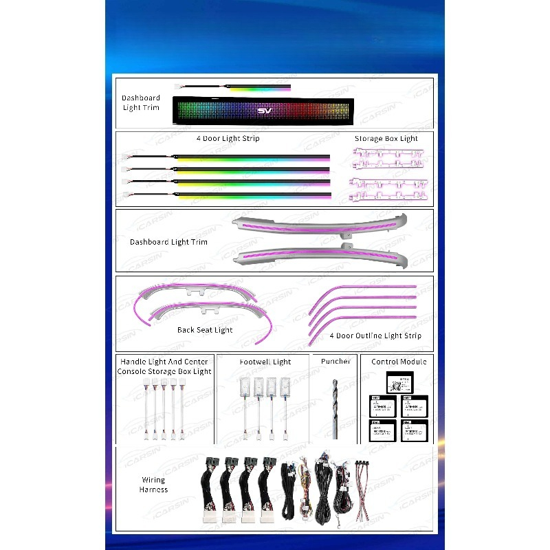 RGB Symphony Atmosphere Light  - đánh giá và giá Lighting Interior Decor