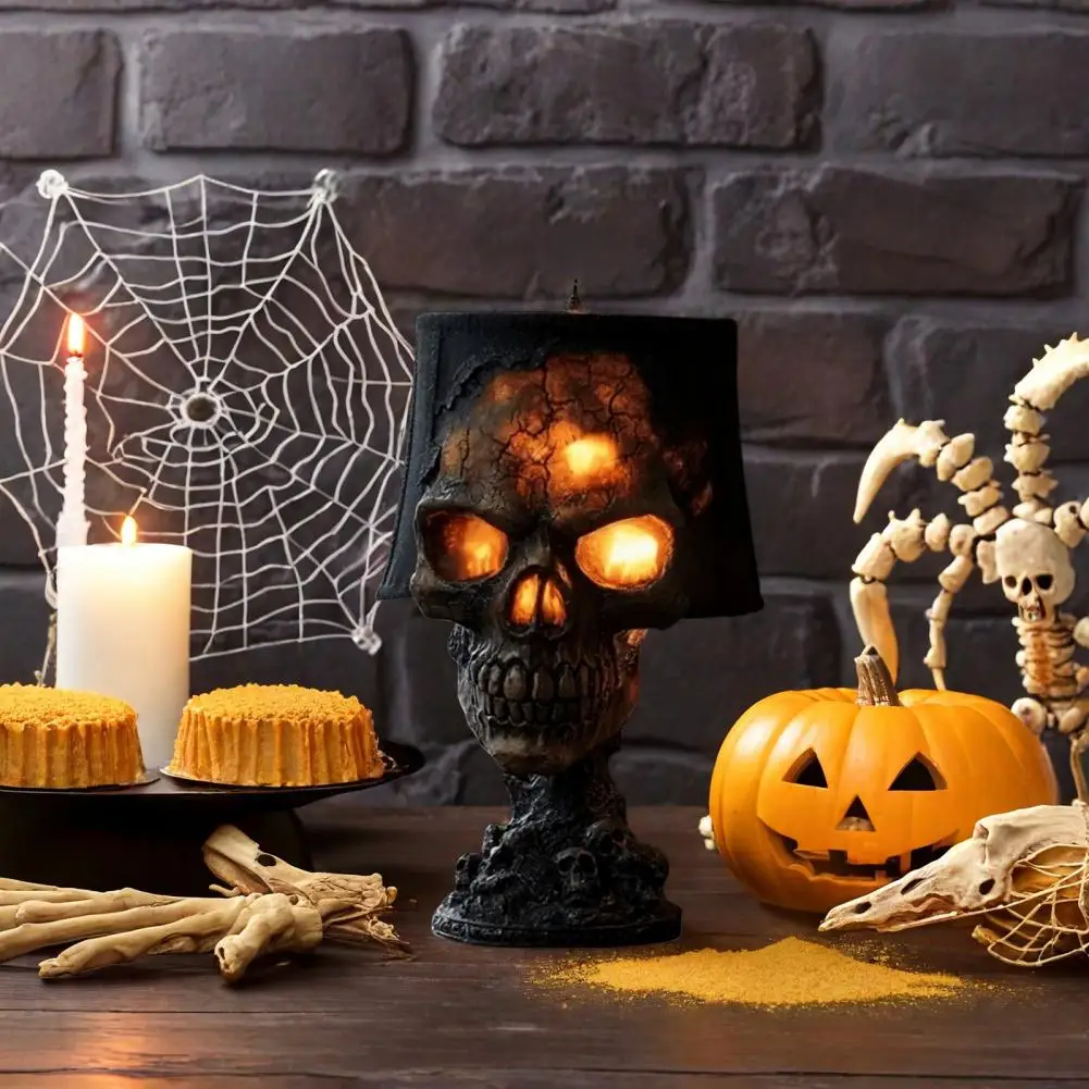Halloween Lava Stone Skull Lam - đánh giá và giá Lighting Decor For Diwali