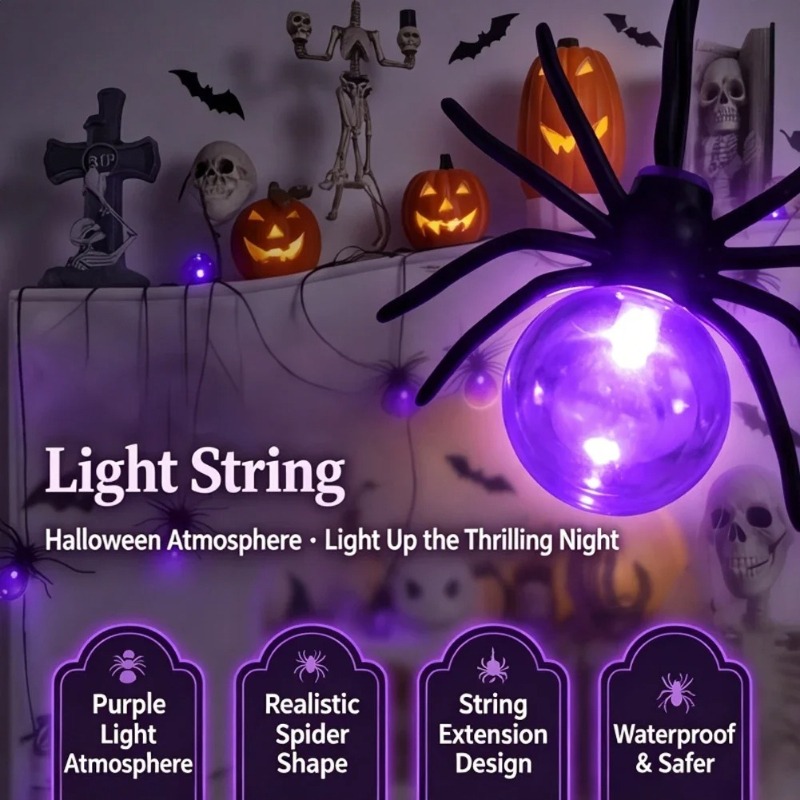 Battery Powered Spider LED Str - đánh giá và giá String Light Outdoor