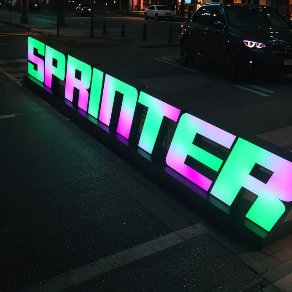 Custom RGB Metal LED Sign Wall - đánh giá và giá Lighting Decor Company