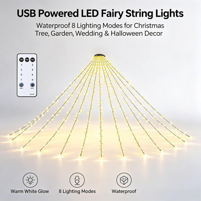USB LED Fairy String Lights, W - đánh giá và giá Lighting Decor Wedding