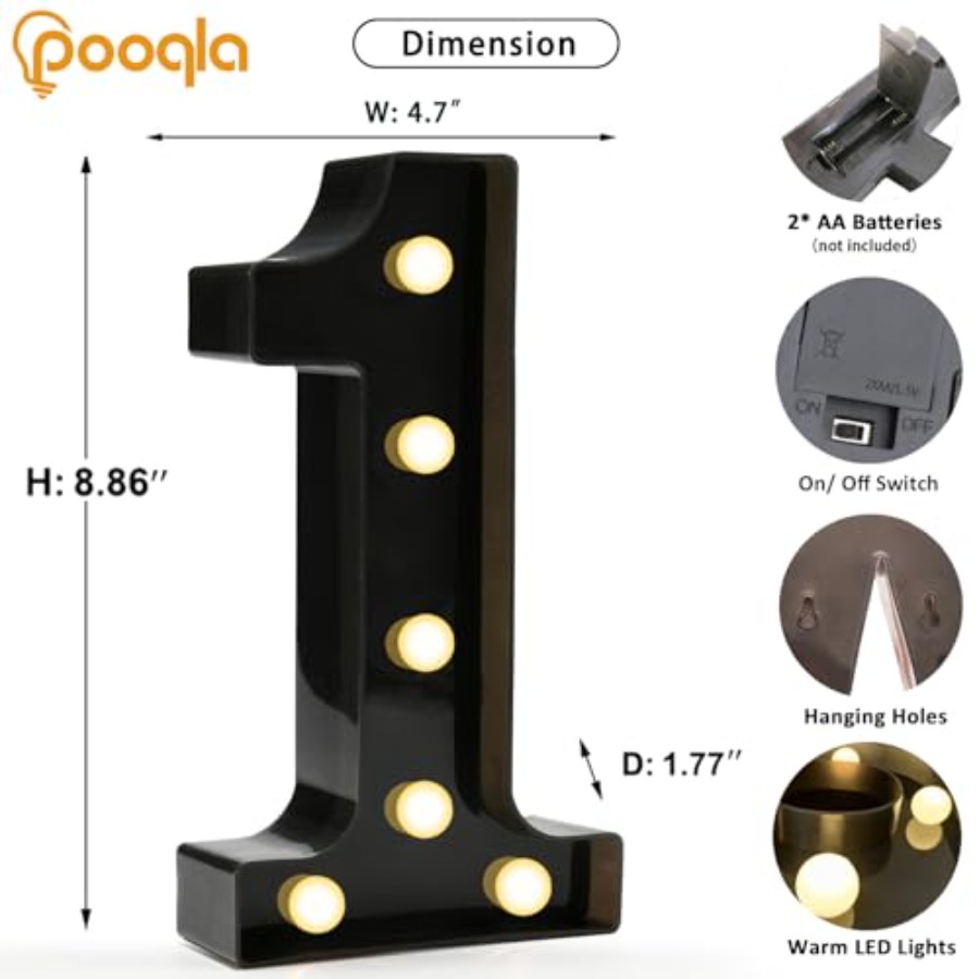 Decorative Led Light Up Number - đánh giá và giá Light Up Letters Marquee