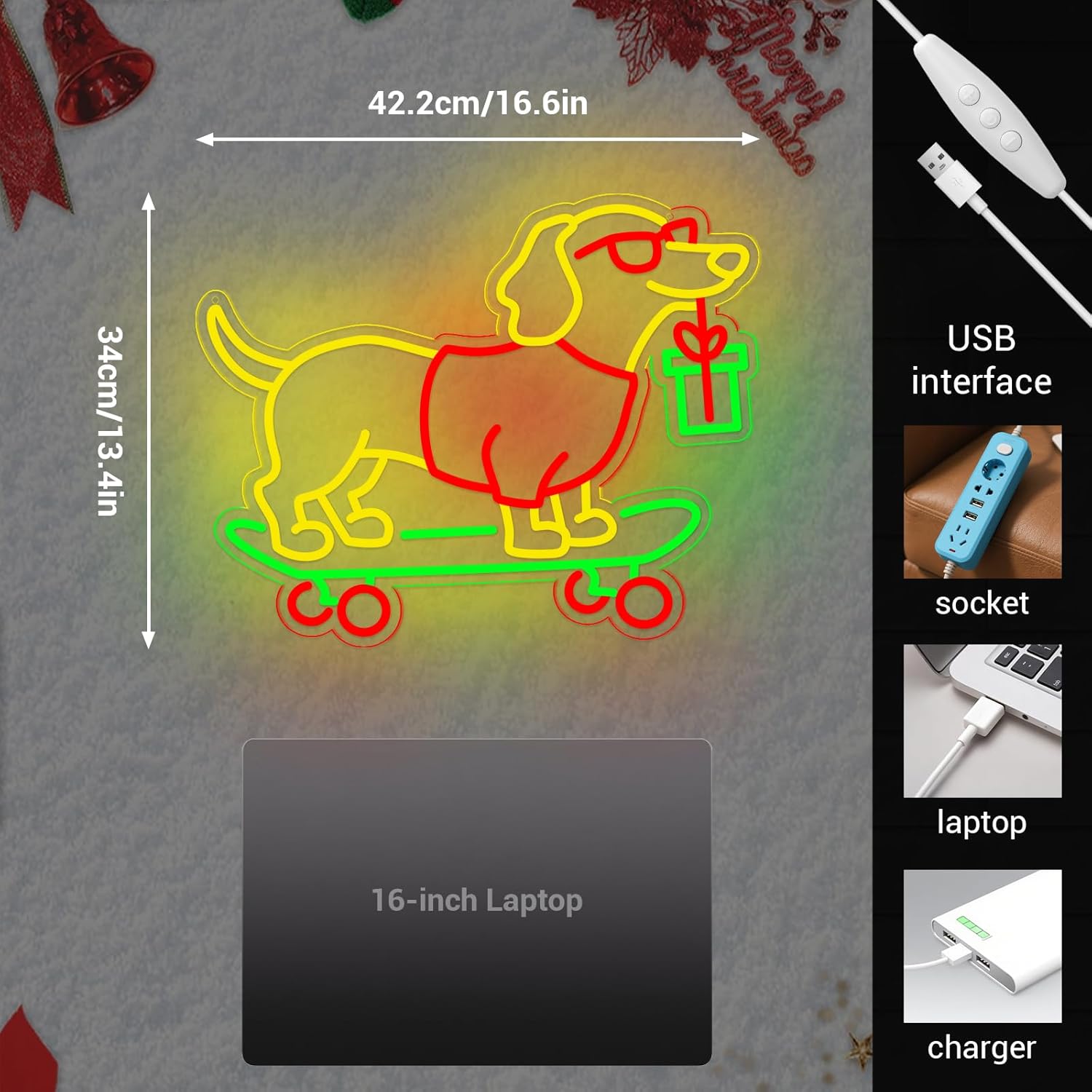USB Dimmable Dachshund Neon Si - đánh giá và giá Bedroom Lighting Decor Ideas