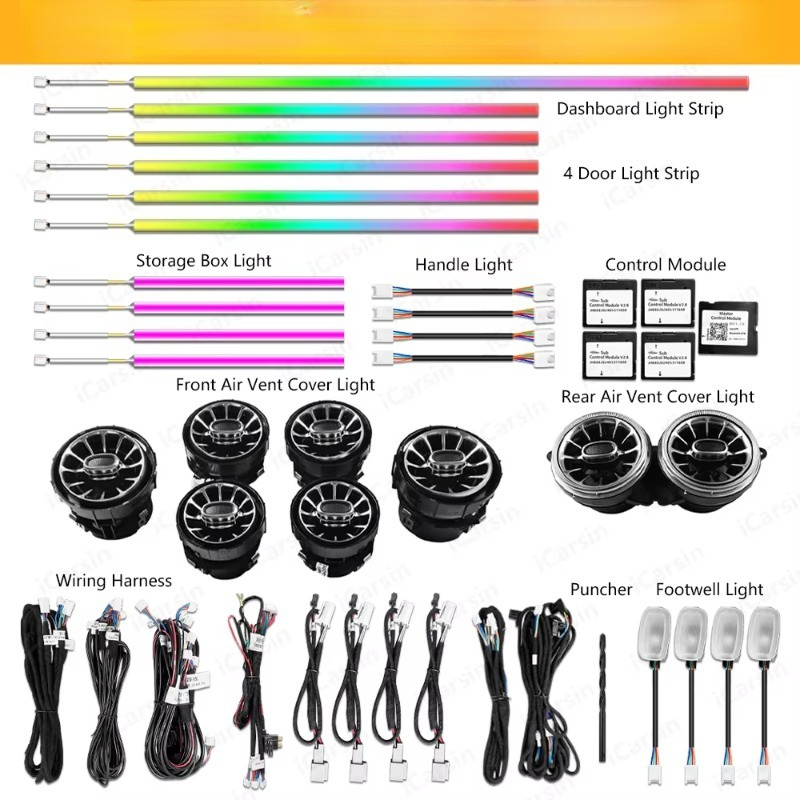 W217 W222 Coupe Dynamic C217 L - đánh giá và giá Lighting Interior Decor