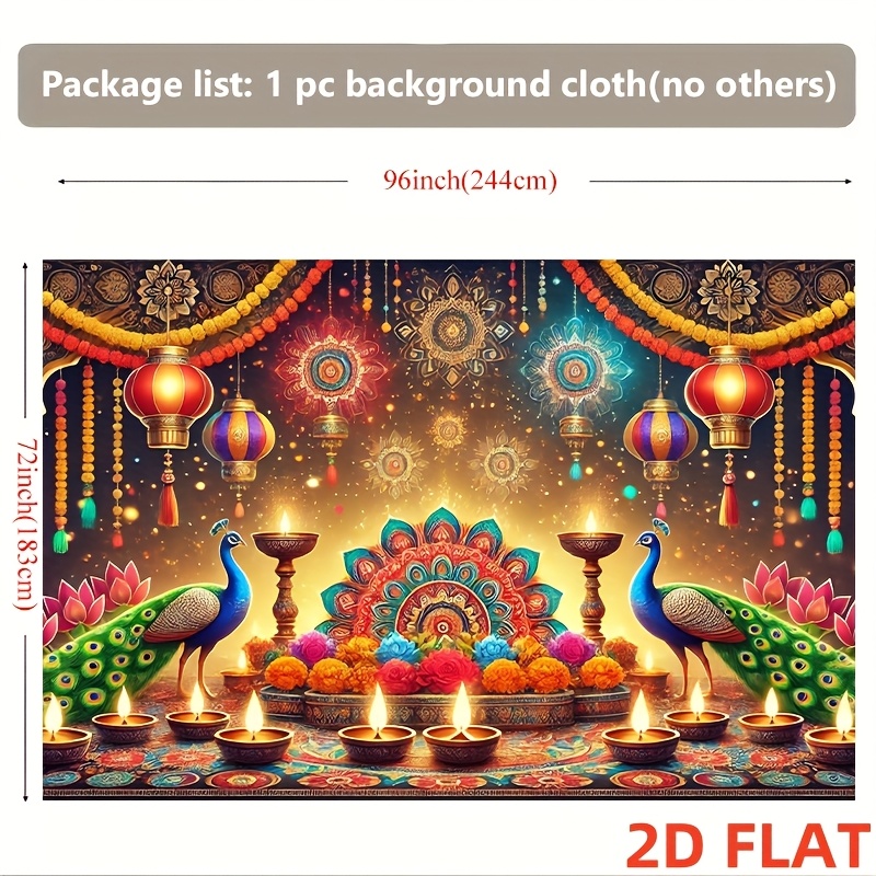 Diwali Peacock Lantern Tapestr - đánh giá và giá Lighting Decor For Diwali