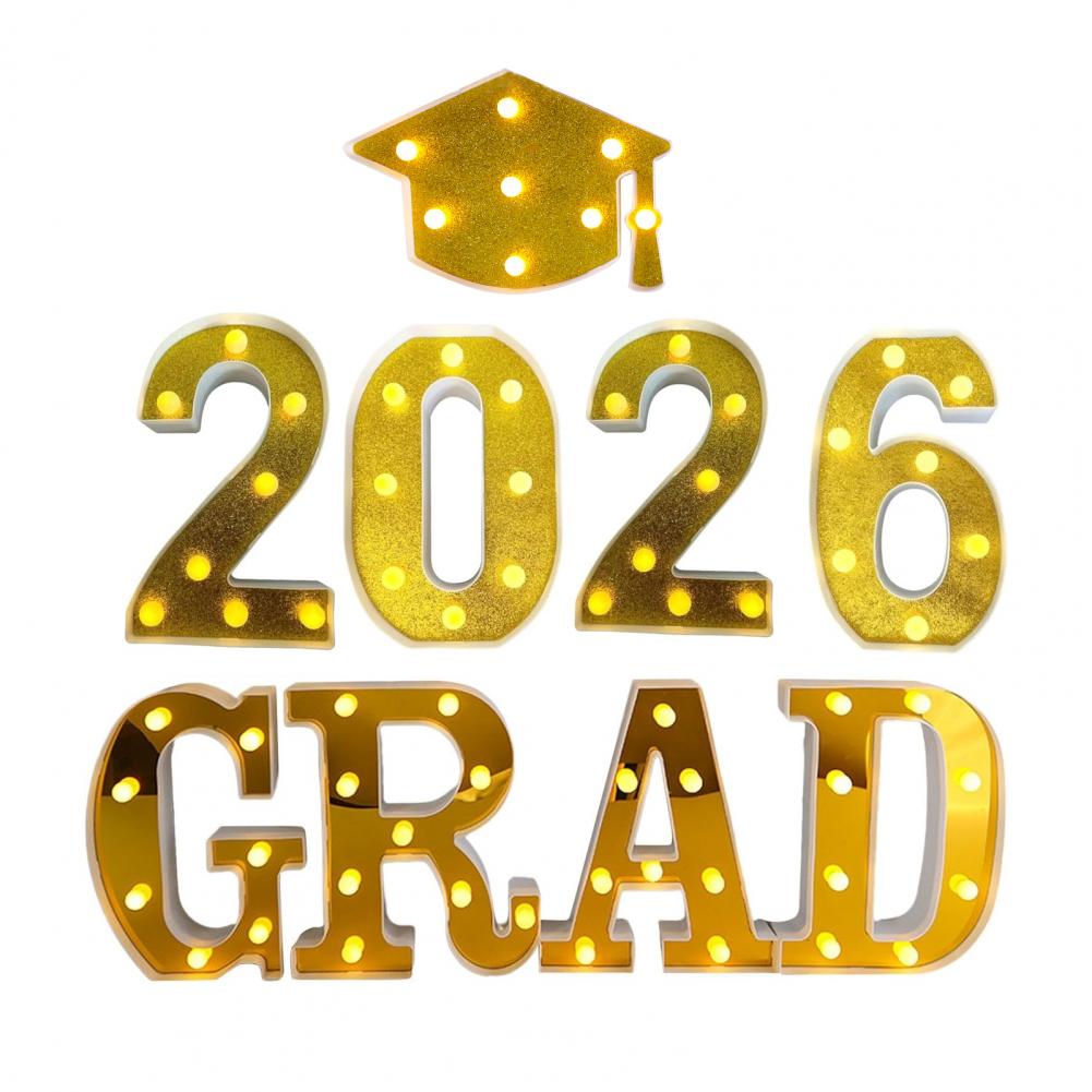 8/9Pcs 2026 Grad Light-up Lett - đánh giá và giá Light Up Letters Marquee