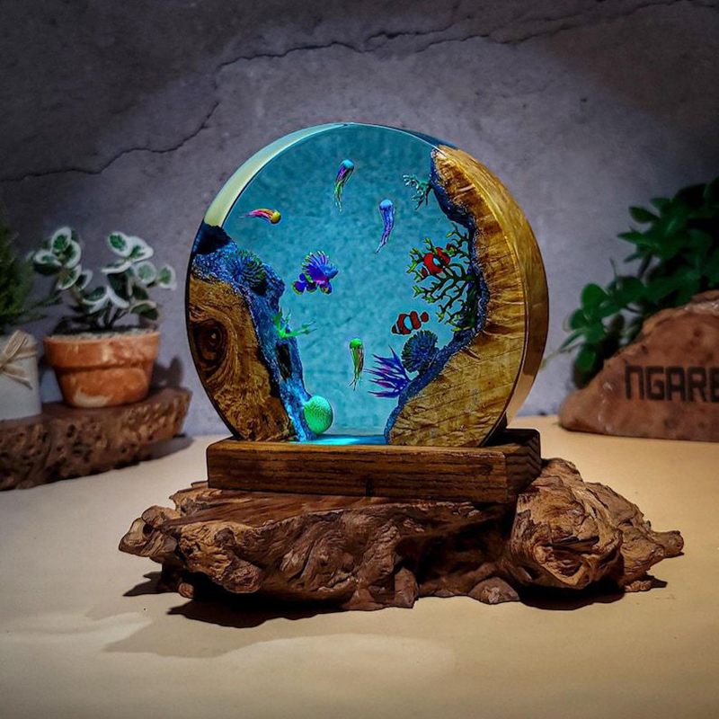 Ocean Aquarium Organism Resin  - đánh giá và giá Lighting Decor Wedding