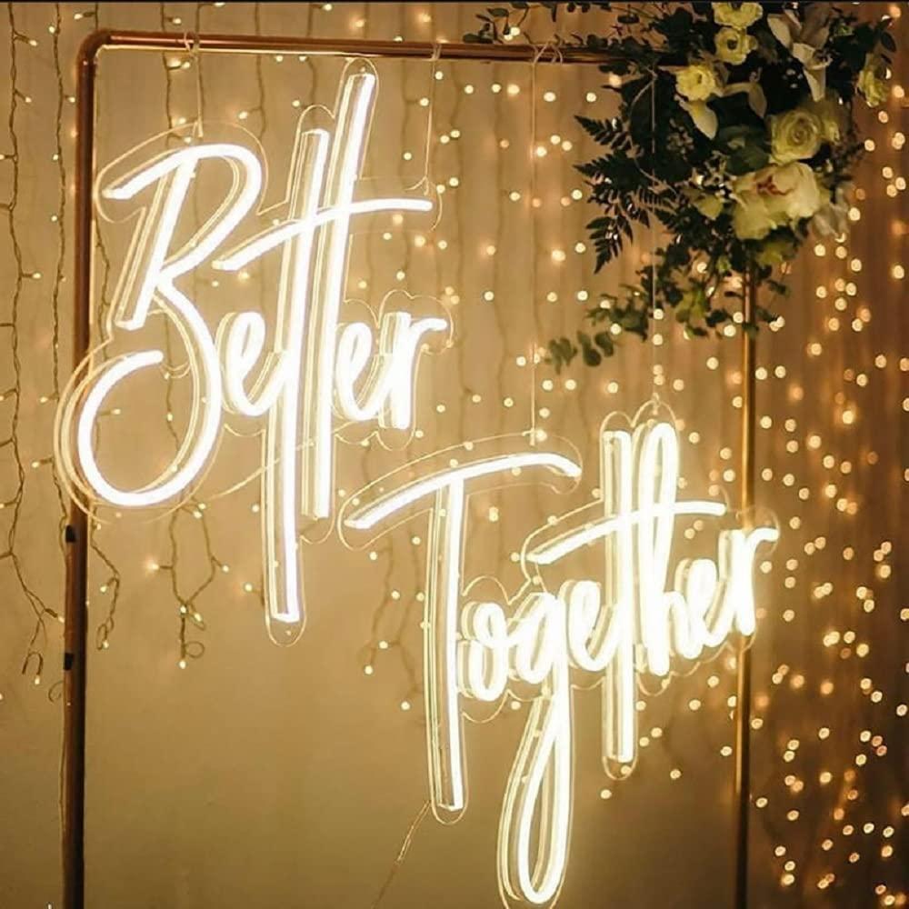Better Together Neon Sign USB  - đánh giá và giá Lighting Decor Wedding