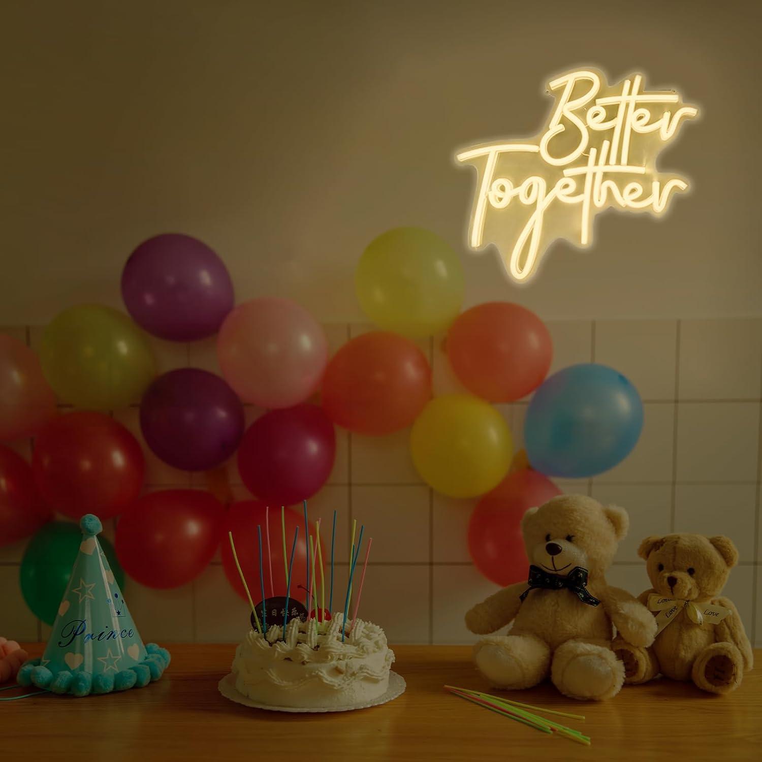 Better Together Neon Sign USB  - đánh giá và giá Lighting Decor Wedding