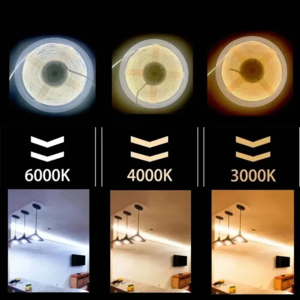 COB LED Strip DC12V/24V 320LED - đánh giá và giá Lighting Decor And More
