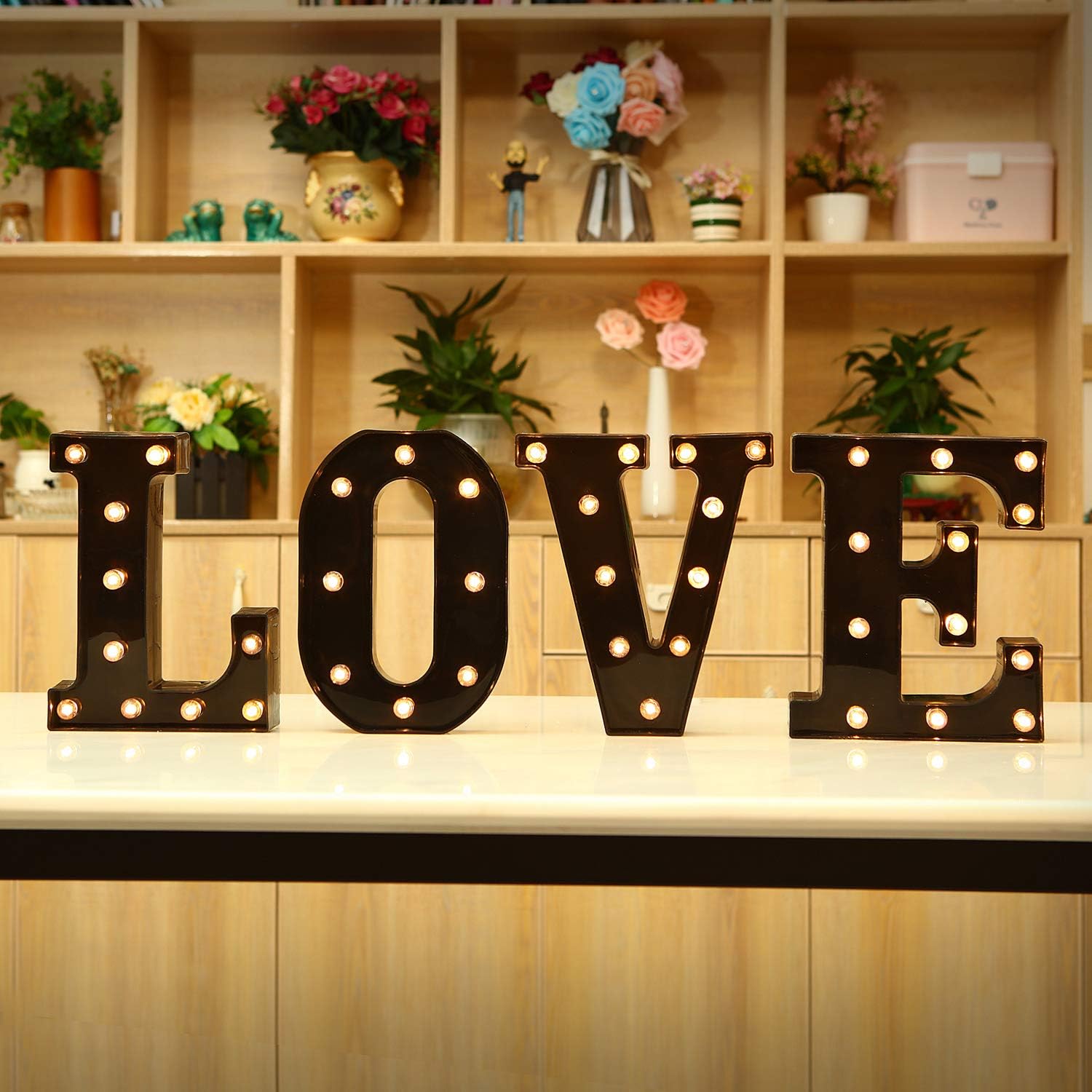 22cm Led Light Letters Black A - đánh giá và giá Lighting Decor For Diwali