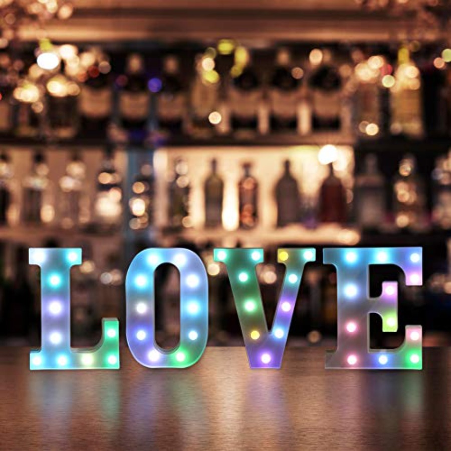 ful LED Letter Lights with Rem - đánh giá và giá Light Up Letters Marquee