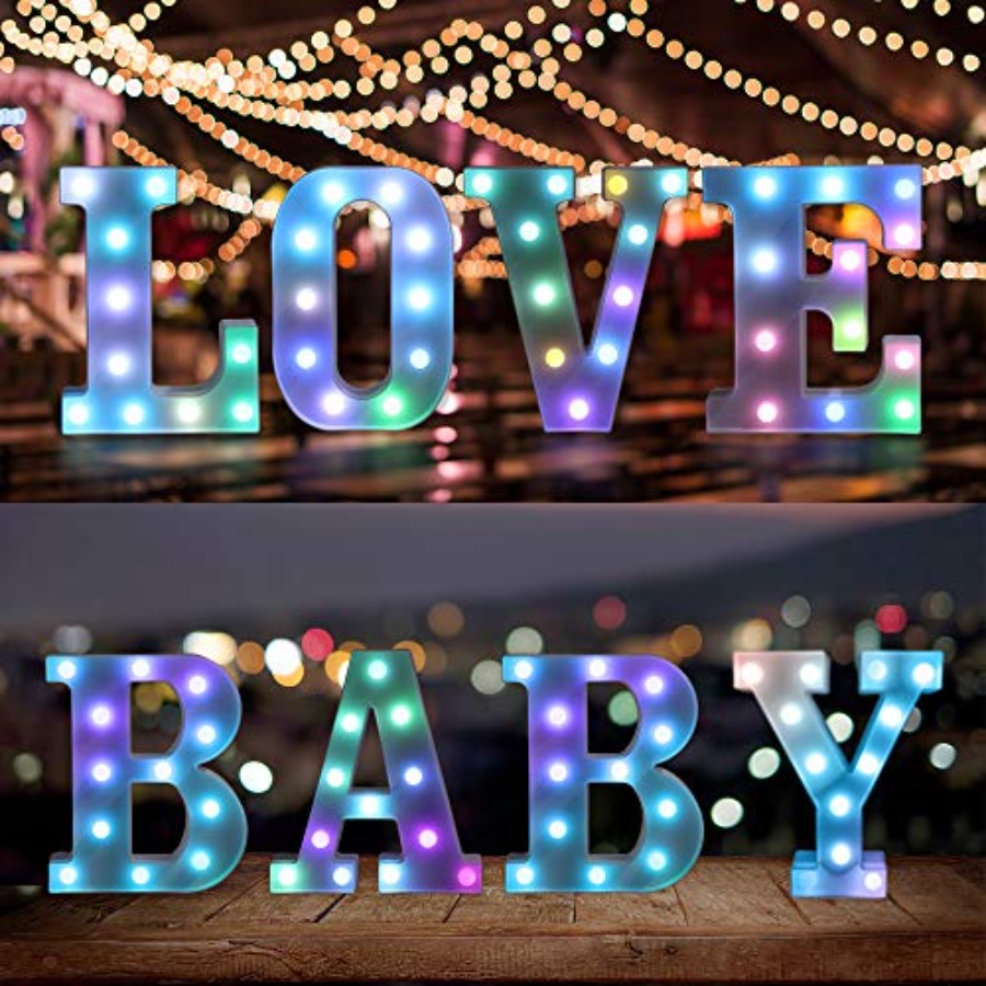 ful LED Letter Lights with Rem - đánh giá và giá Light Up Letters Marquee