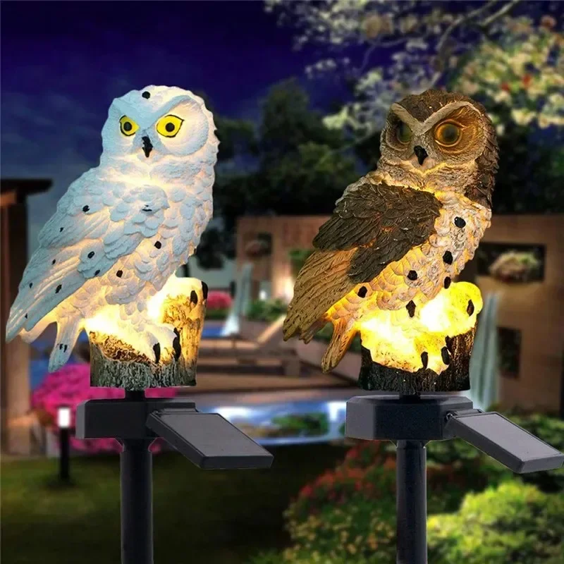 Solar Owl Statue Garden Light  - đánh giá và giá String Light Outdoor