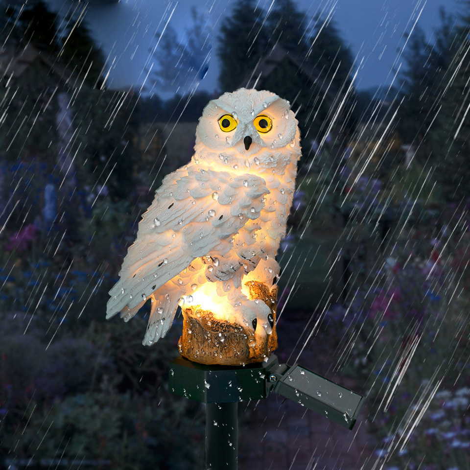 Solar Owl Statue Garden Light  - đánh giá và giá String Light Outdoor