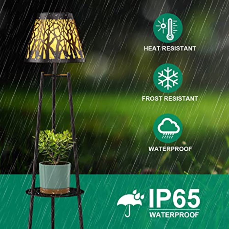 2 Pack Outdoor Solar Floor Lam - đánh giá và giá Decor Lighting Floor Lamps