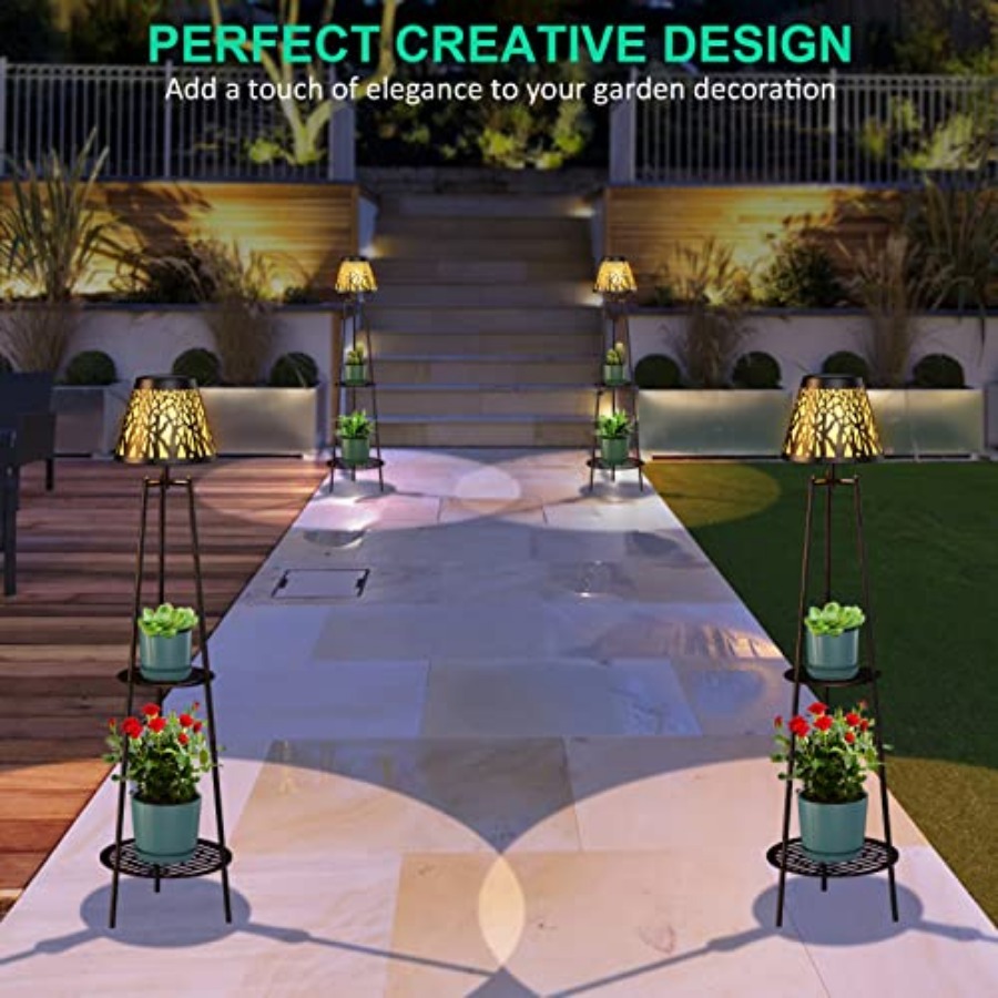 2 Pack Outdoor Solar Floor Lam - đánh giá và giá Decor Lighting Floor Lamps