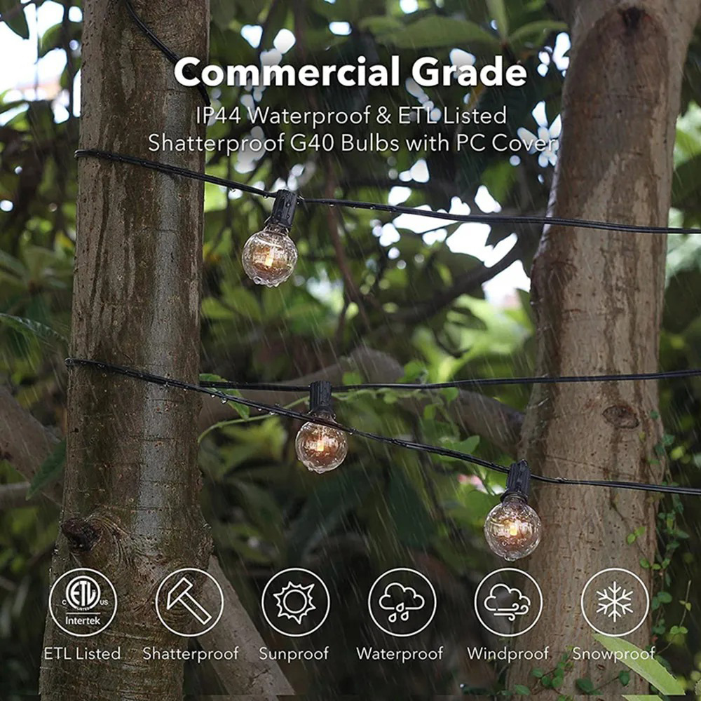 8M/15M G40 Globe String Lights - đánh giá và giá String Light Outdoor