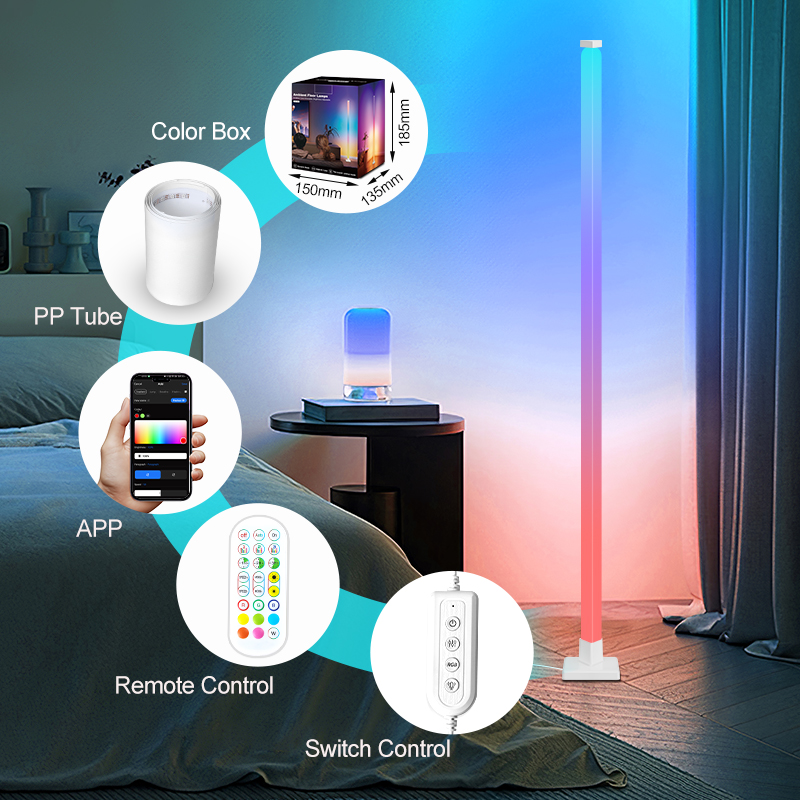 RGB Dimmable Smart Standing LE - đánh giá và giá Decor Lighting Floor Lamps
