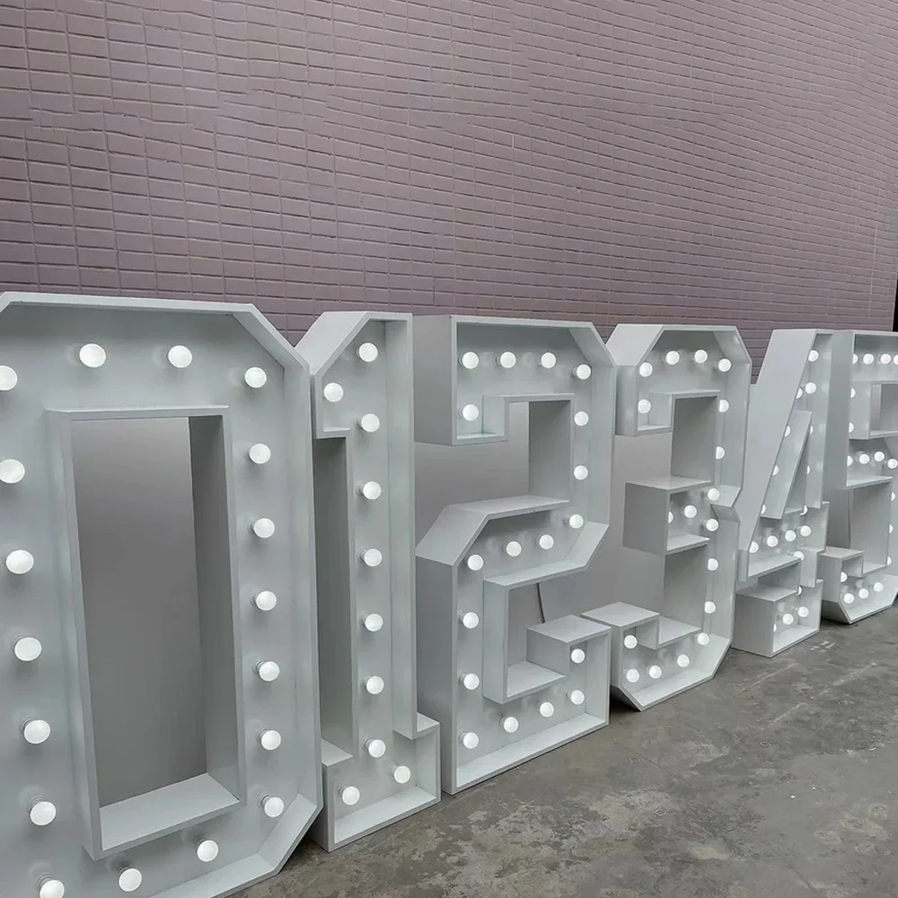 Factory Customized Size Logo 4 - đánh giá và giá Light Up Letters Marquee