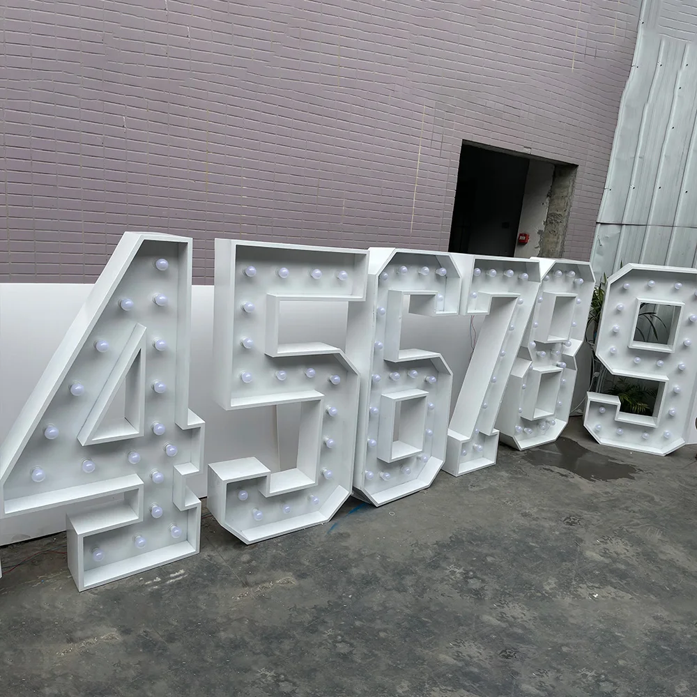 Factory Customized Size Logo 4 - đánh giá và giá Light Up Letters Marquee
