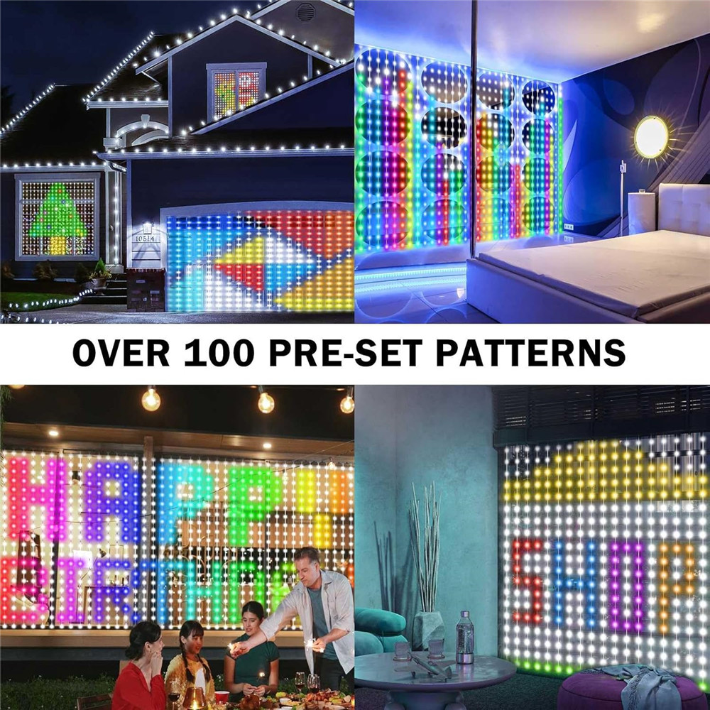 1/2PCS 400LED Curtain Lights L - đánh giá và giá String Light Outdoor