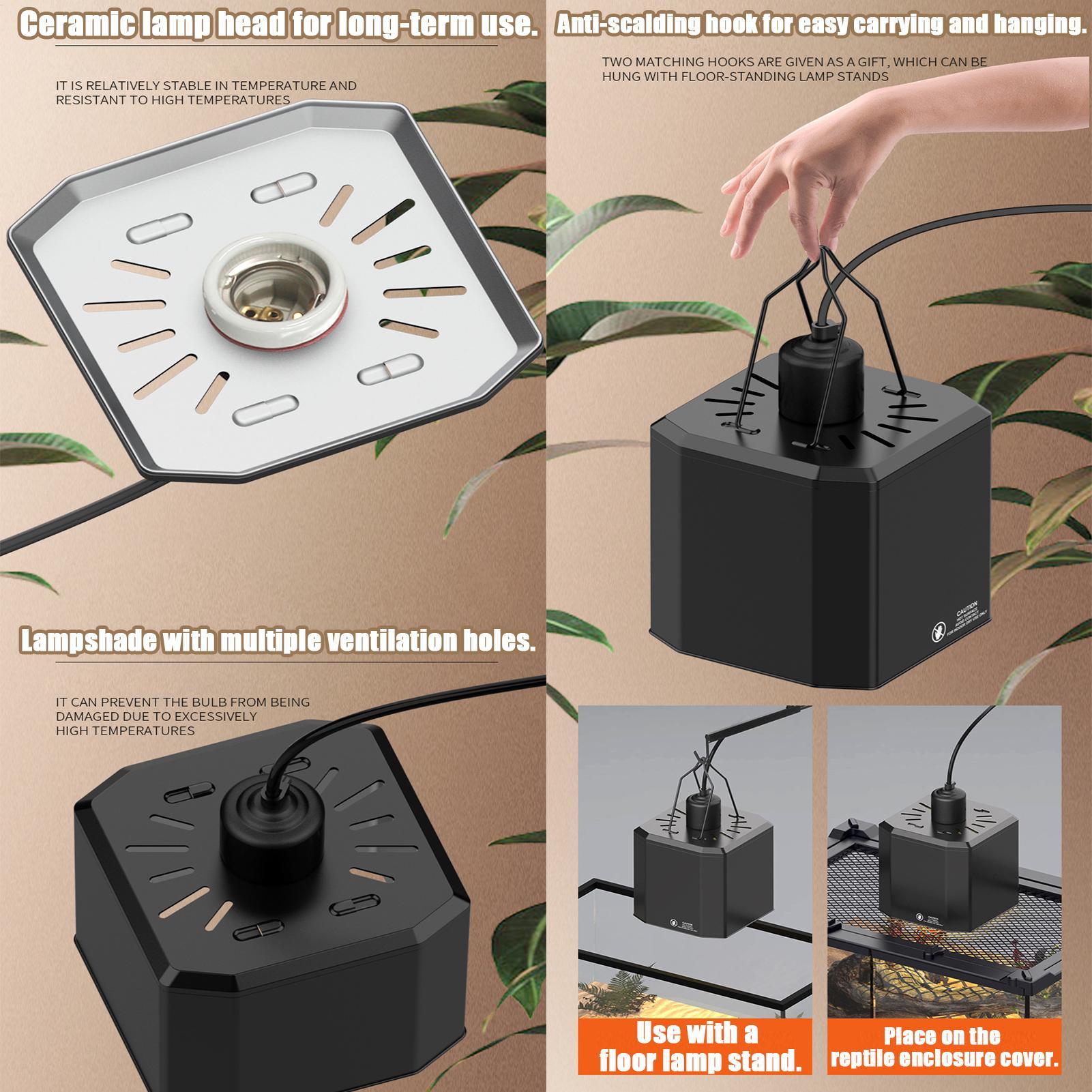 Heat Lamp Shade For Reptiles T - đánh giá và giá Gecko Lighting & Decor