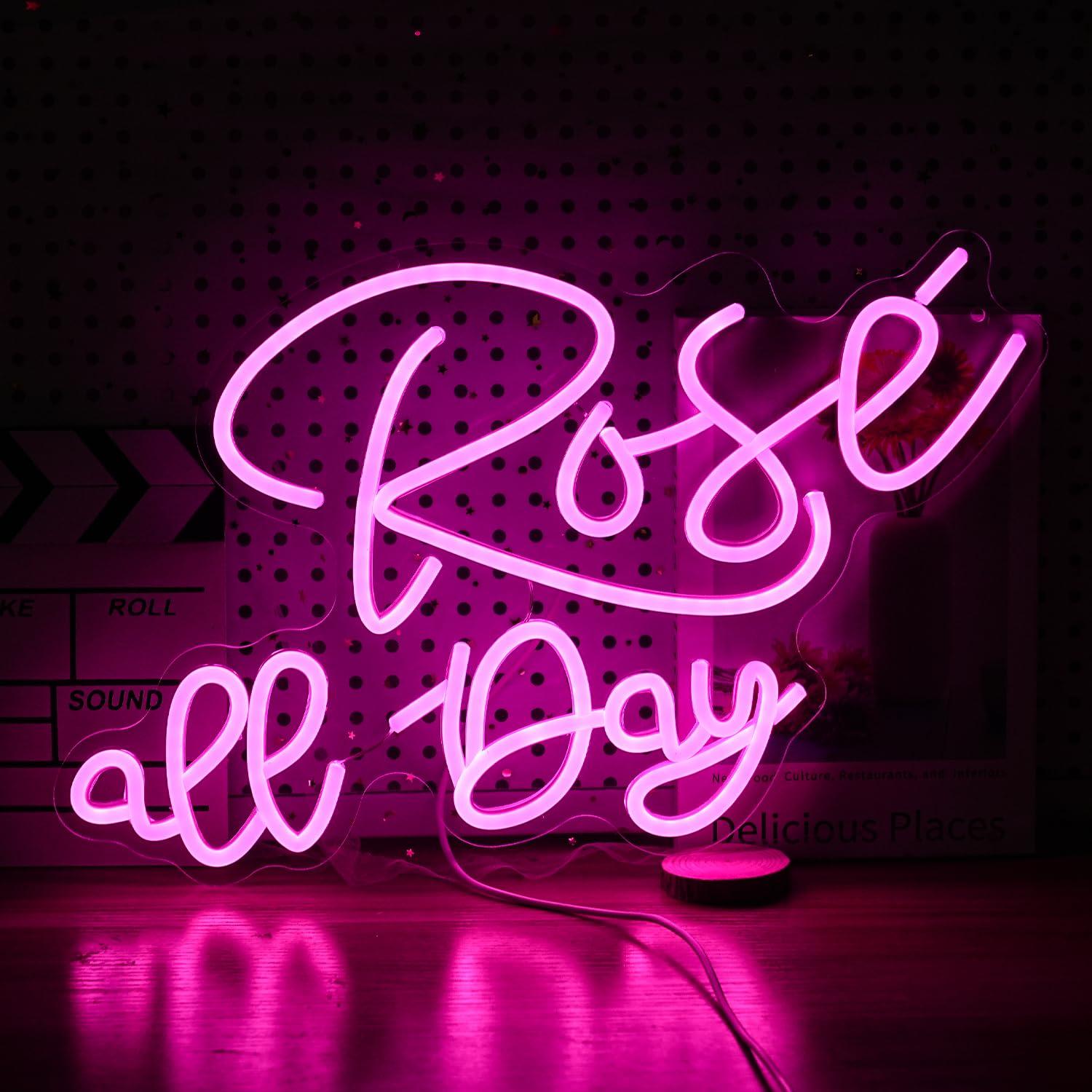 Rose All Day Neon Sign Dimmabl - đánh giá và giá Lighting Decor Wedding