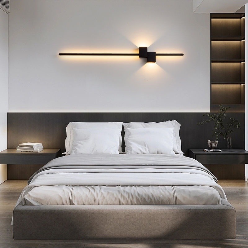 Modern Black Long Strip Wall L - đánh giá và giá Foyer Lighting Wall Decor